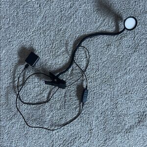 Flexible Black Clip-On LED Lamp